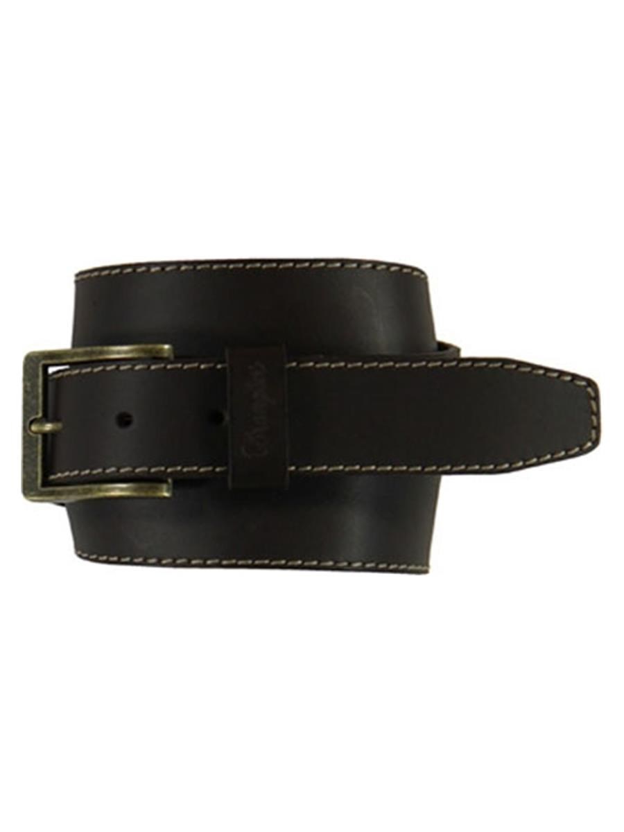 Wrangler Basic Stitched Belt Brown